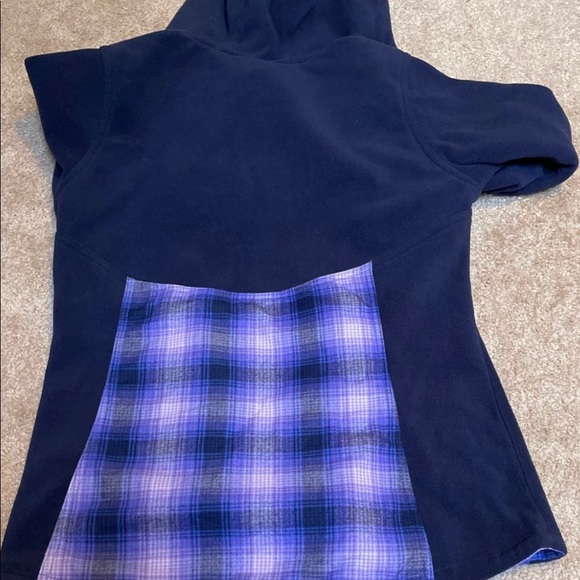 Columbia Zip Up Purple and Blue Plaid Jacket - Picture 4 of 4